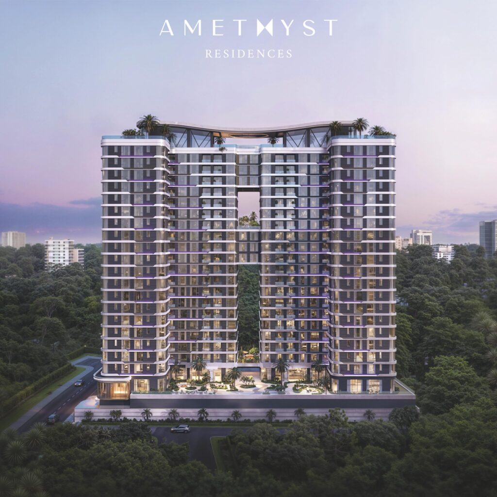 Exterior view of Amethyst Springs apartments for sale in Kilimani Nairobi
