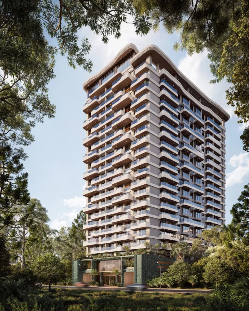 Seasons Riverside Apartments exterior on Riverside Drive in Nairobi