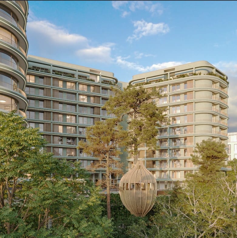 Silva Gigiri apartment exterior with landscaped gardens and The Nest retreat