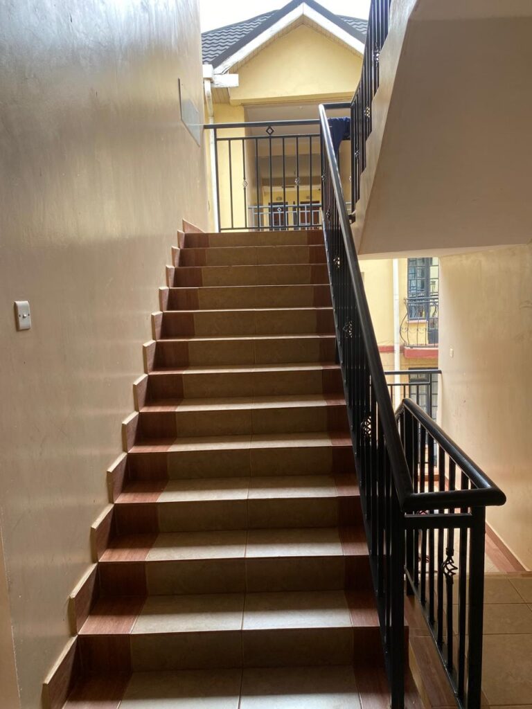 Staircase access in 3 bedroom apartment development on Mombasa Road
