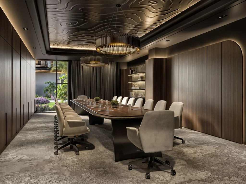 Executive board meeting room and conference center facilities at Diplomat Residencies Westlands
