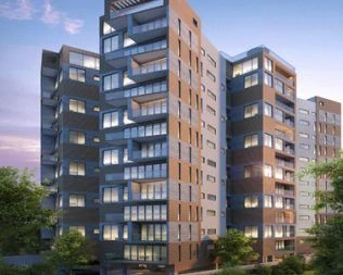 Architectural facade view of 12-story Gitanga Duplexes off Gitanga Road Lavington